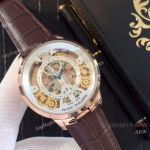 Fake Patek Philippe Skeleton Watch For Sale Rose Gold 42mm